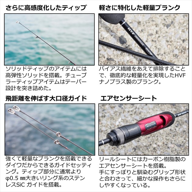 楽天市場】【訳あり】ダイワ 月下美人 MX アジング 510UL-S・N(2ピース