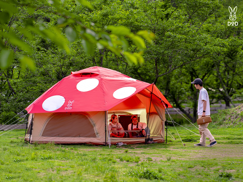 でかキノコテント - DOD（ディーオーディー）【公式ブランドサイト】