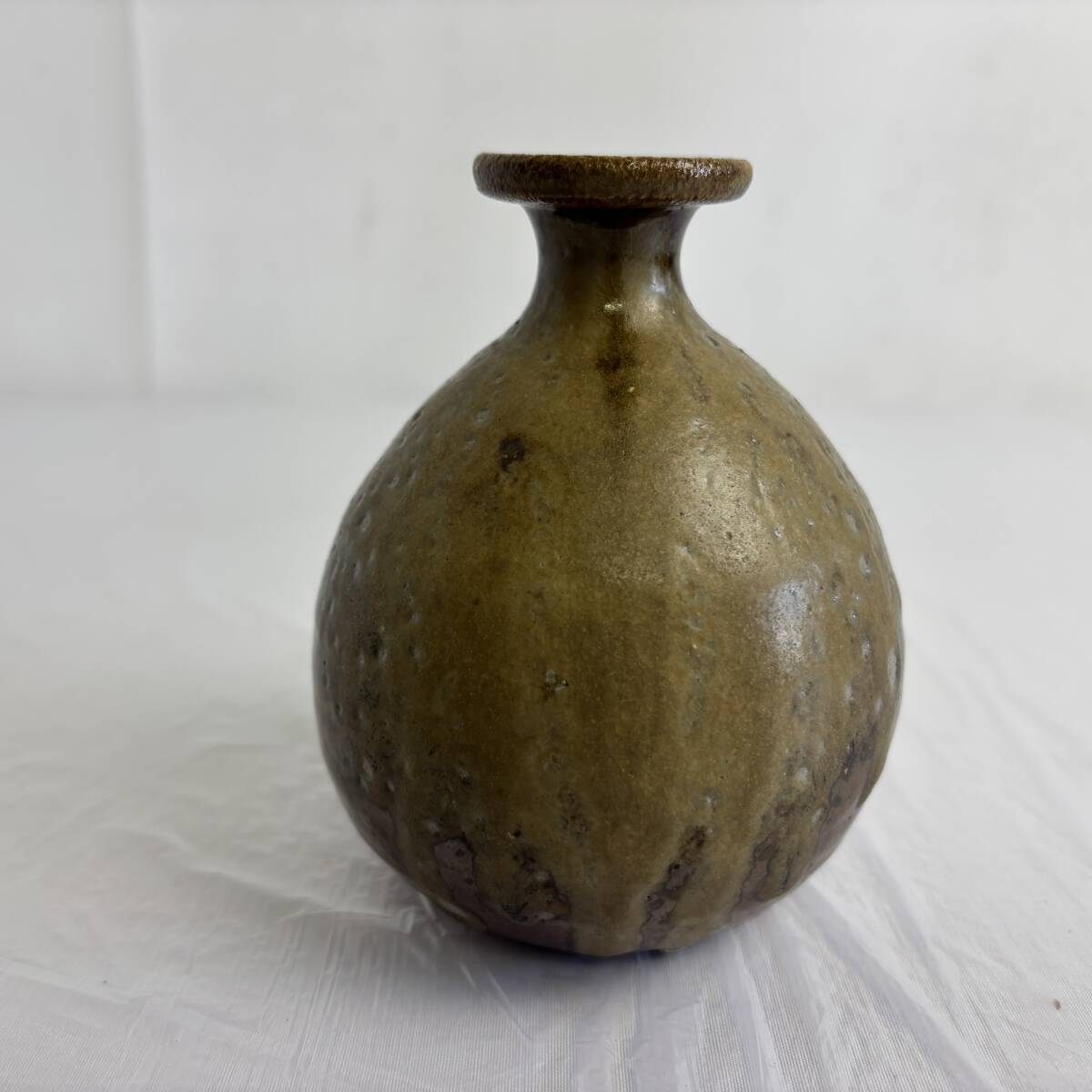 骨董品 備前焼 陶器製 花瓶 花器 陶器 花入 インテリア 極美品 古美術