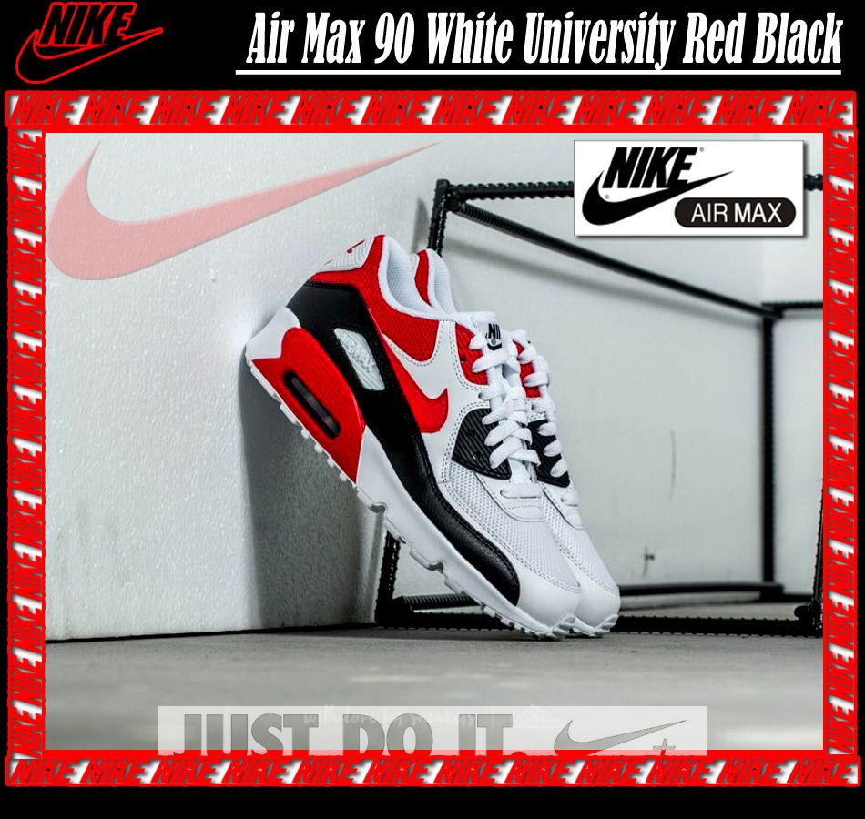 ☆ Nike ☆ Air Max 90 White University Red Black (Nike/スニーカー