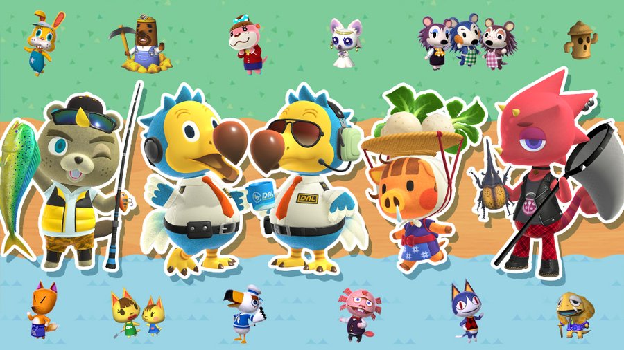 あつまれ どうぶつの森」のキャラクターたちがスピリッツになって