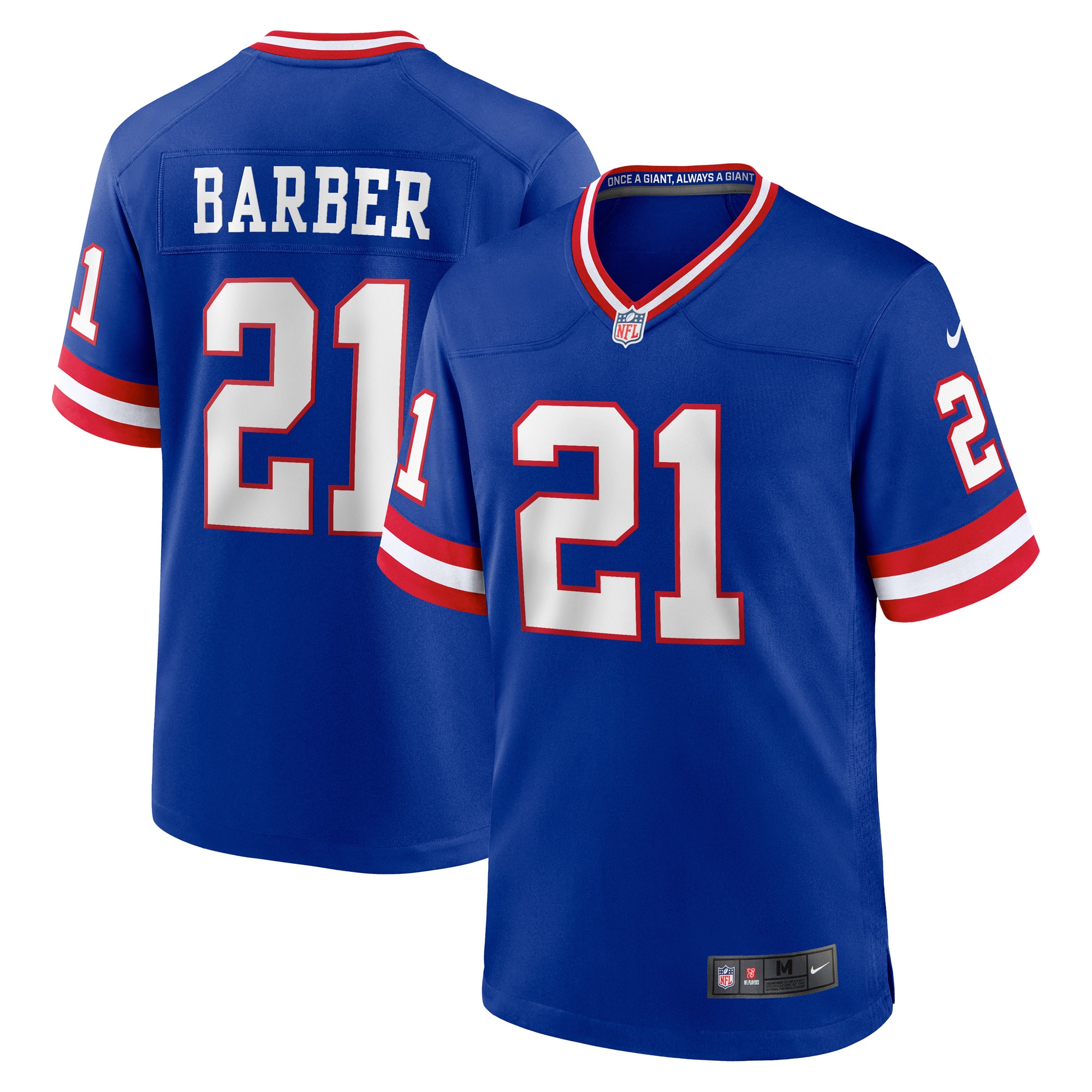 Men's Nike Tiki Barber Royal New York Giants Retired Player