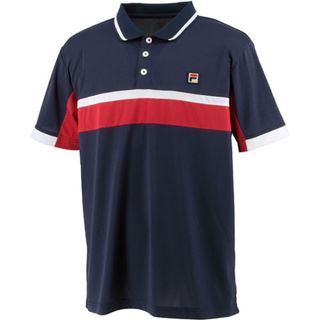 FILA - FILA フィラ テニスウェア 半袖ポロシャツ VM5602紺 メンズM