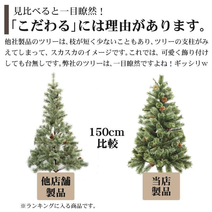 クリスマス ツリー 2025年ver 枝大幅増量 北欧 180cm 松ぼっくり