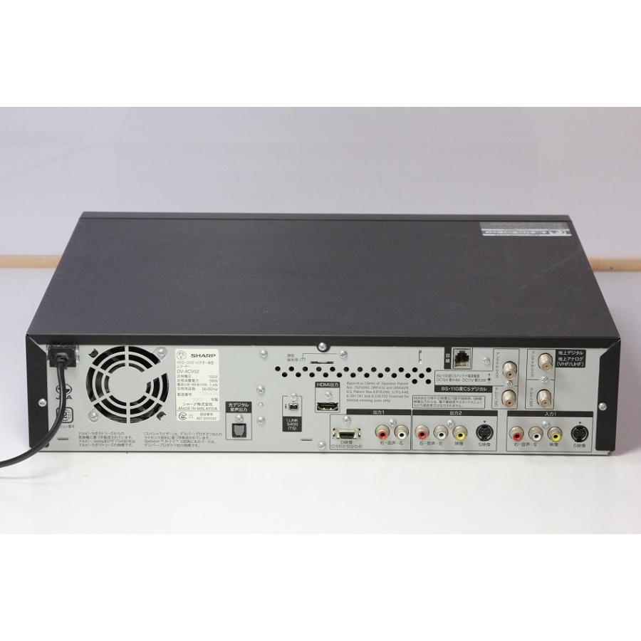 SHARP 250GB HDD搭載ビデオ一体型DVDレコーダー DV-ACV52 【中古品
