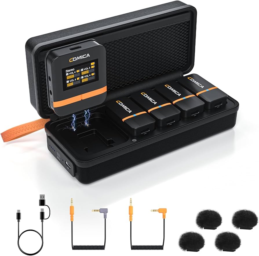 Amazon.com : COMICA Vimo Q 4-Channel Wireless Lavalier Microphone