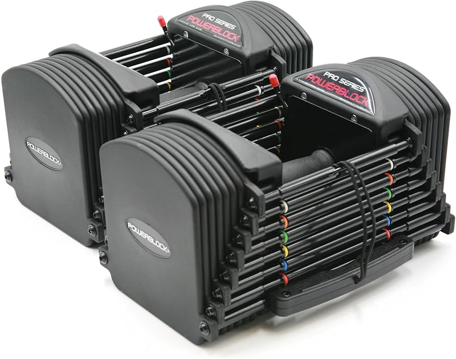 PowerBlock Pro 50 Adjustable Dumbbells. Sold as Pairs, Dumbbells