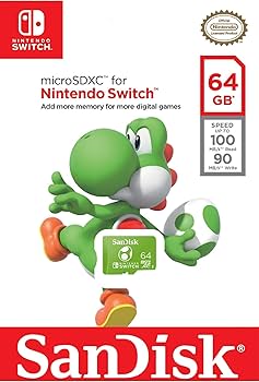 SanDisk Cartão microSDXC de 64 GB licenciado para Nintendo Switch