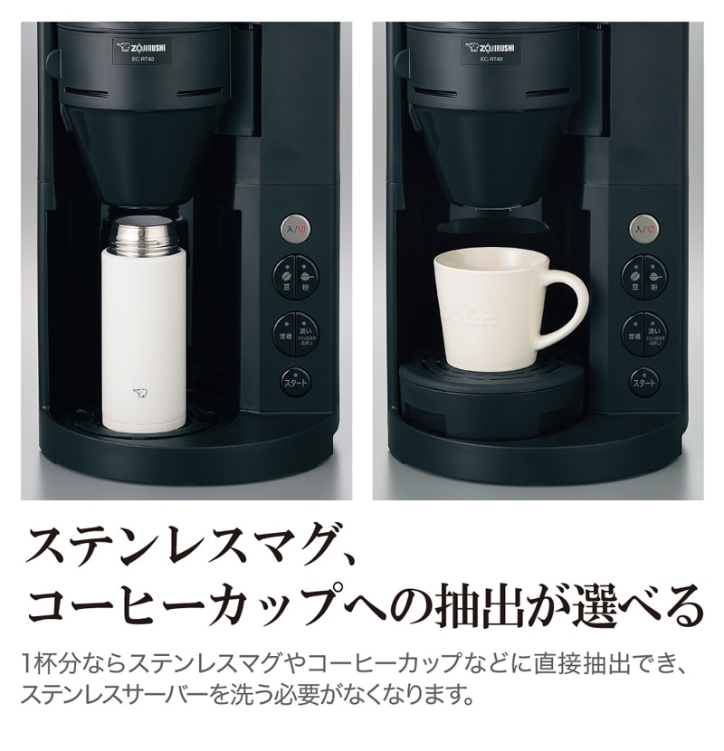 ユアサプライムス.com｜象印 コーヒーメーカー ブラック EC-RT40 (BA