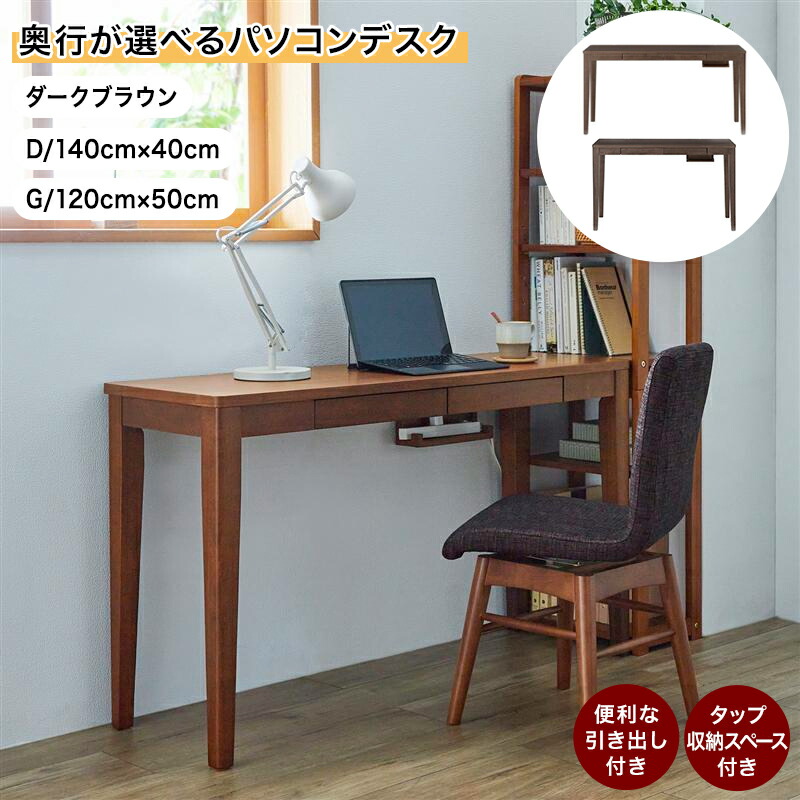 楽天市場】【20%OFF! 3/3 20:00-3/11 9:59】パソコンデスク 引出し付き