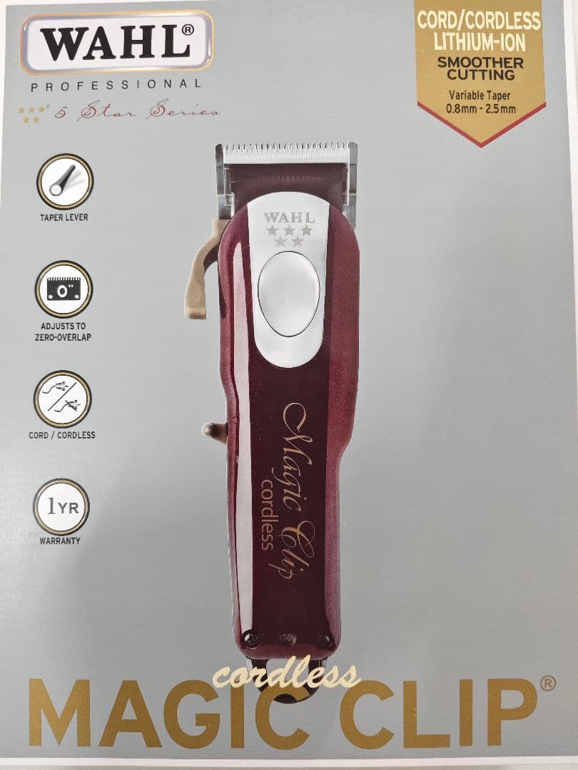 新品WAHL 5 starコードレス マジッククリップ 3rd Edition WAHL（ウォール） 正規品 バリカン 5 Star コードレス・マジック