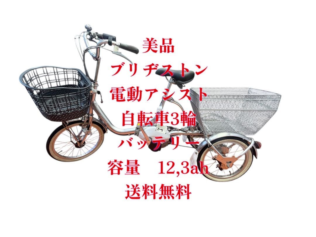 BRIDGESTONE アシスタワゴン AW1C31電動アシスト自転車3輪 電動アシスト自転車 アシスタワゴン M.Xピンクゴールド AW1C31 [18
