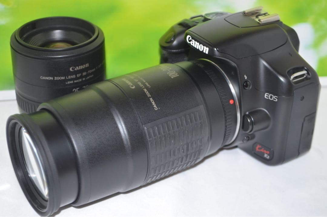 ✨付属品多数✨Canon Kiss X2✨すぐ使える✨入門モデル✨ダブルレンズ✨ キヤノン（Canon） Canon EOS kiss X2 ダブルレンズセット デジタル
