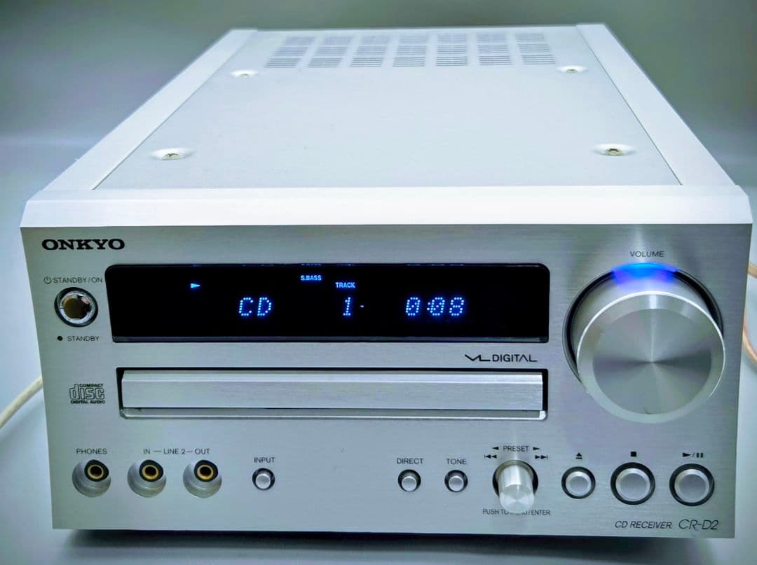 ONKYO オンキョー CR-D2 CDレシーバー　動作確認済み現状渡し ONKYO オンキョー CR-D2 CDレシーバー 動作確認済み現状渡し - メルカリ